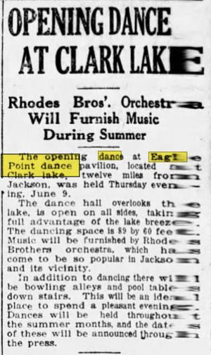 Pleasant View Hotel and Dance Pavillion - Jun 10 1921 Article (newer photo)